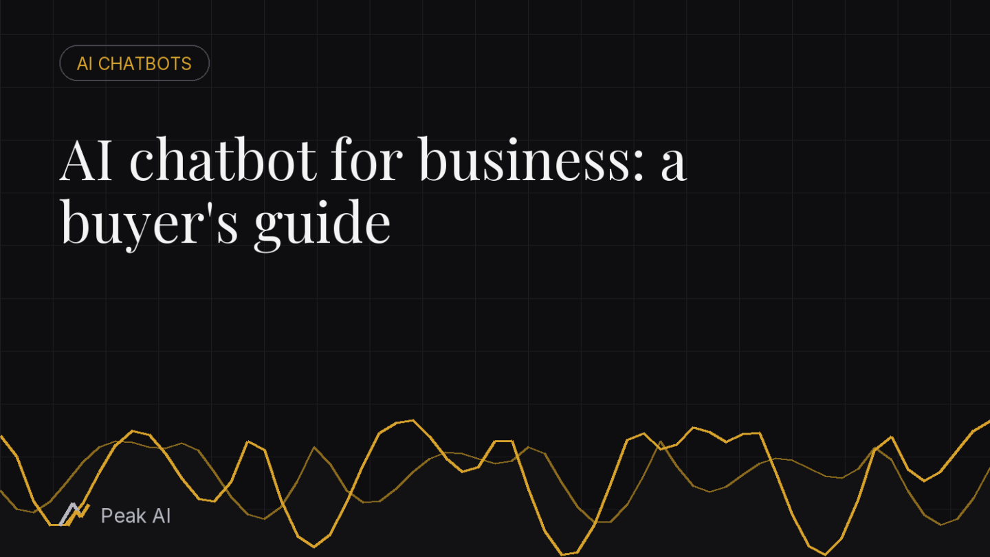 AI chatbot for business: a buyer’s guide