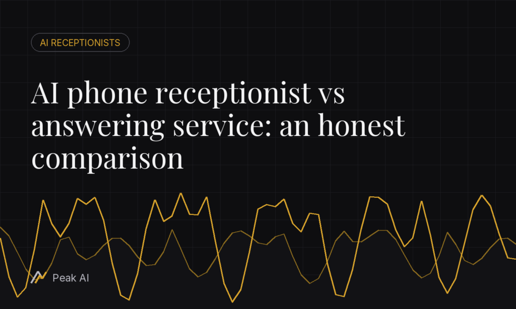 AI phone receptionist vs answering service: an honest comparison