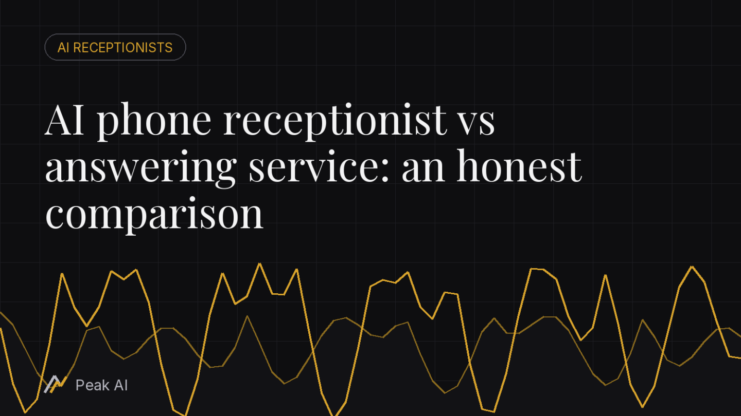 AI phone receptionist vs answering service: an honest comparison