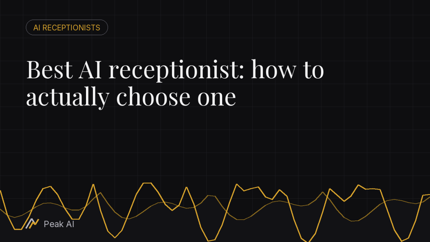 Best AI receptionist: how to actually choose one