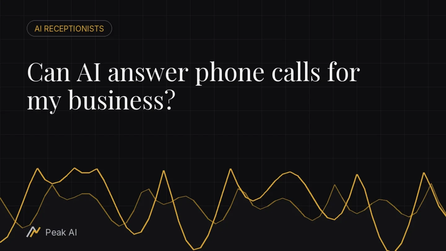 Can AI answer phone calls for my business?
