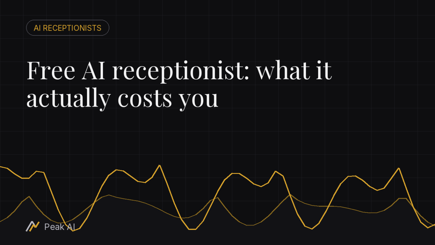 Free AI receptionist: what it actually costs you