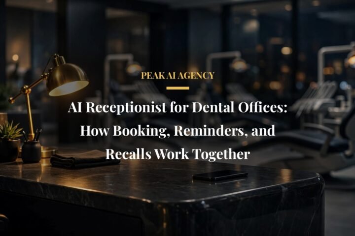 AI receptionist for dental offices handling booking reminders and recalls