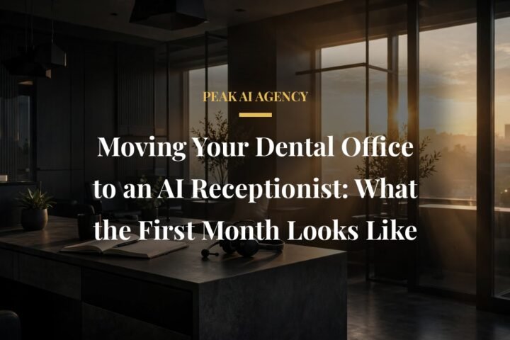 Moving a dental office to an AI receptionist in the first month