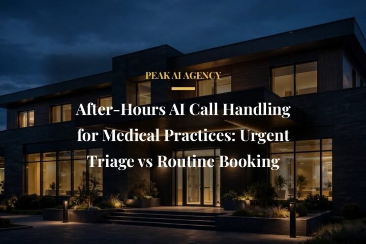 After hours AI call handling for medical practices urgent triage and routine booking