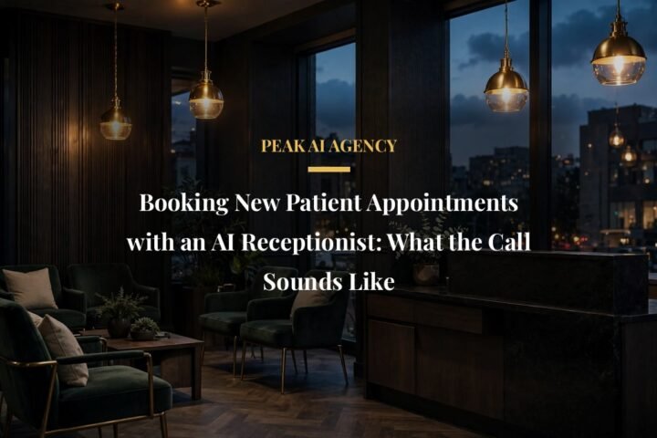 Booking new patient appointments with an AI receptionist