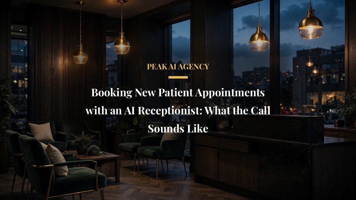 Booking New Patient Appointments with an AI Receptionist: What the Call Sounds Like