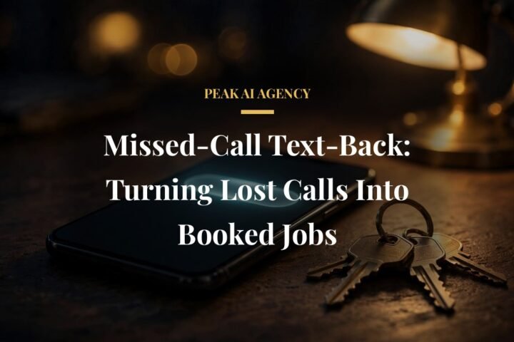 Missed-call text-back turning lost calls into booked jobs