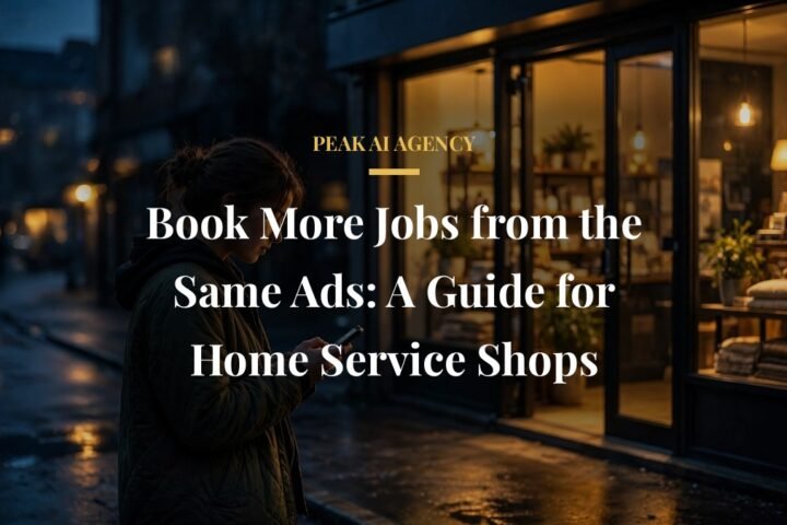 Home service shop booking more jobs from the same ads