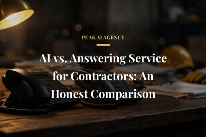 AI receptionist vs traditional answering service for contractors
