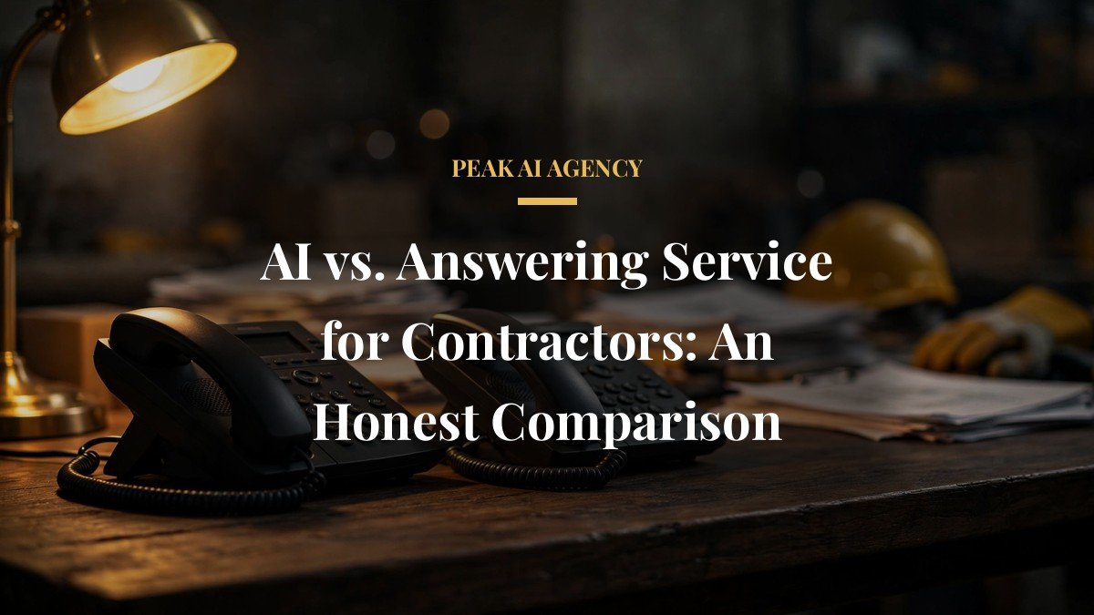 AI vs. Answering Service for Contractors: An Honest Comparison