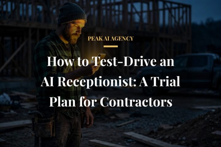 Testing an AI receptionist trial plan for contractors