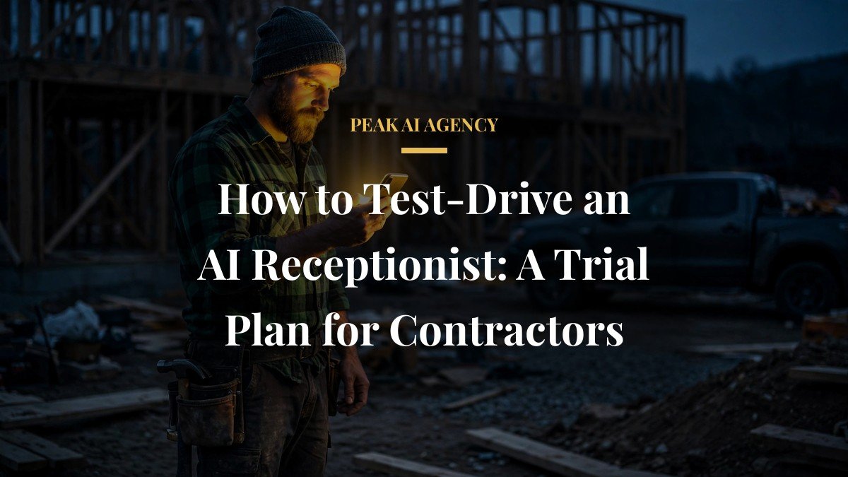 How to Test-Drive an AI Receptionist: A Trial Plan for Contractors