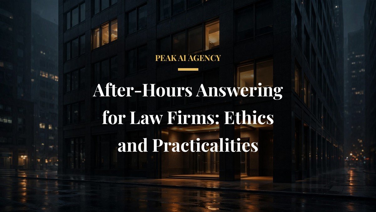 After-Hours Answering for Law Firms: Ethics and Practicalities