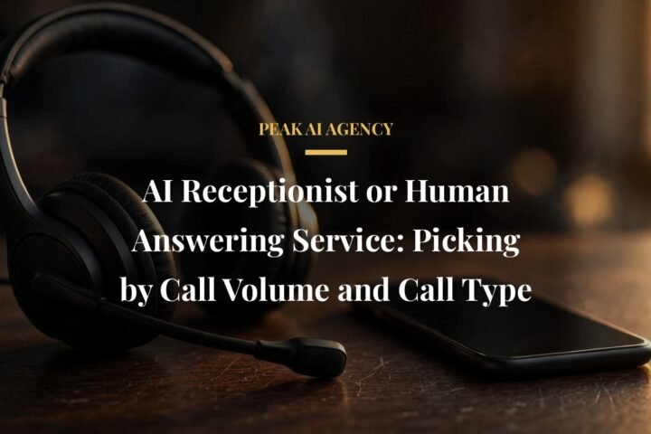 Choosing between AI receptionist and human answering service
