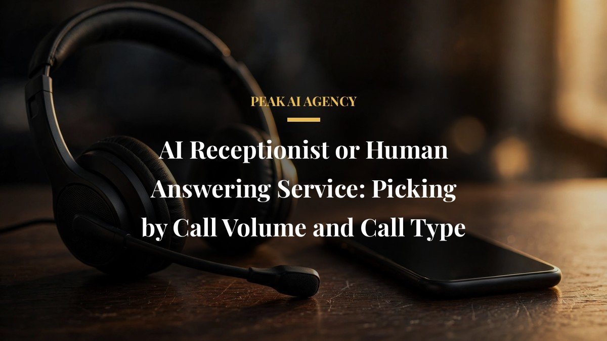 AI Receptionist or Human Answering Service: Picking by Call Volume and Call Type