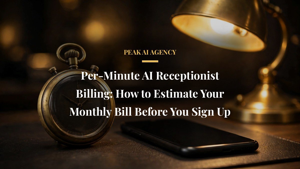 Per-Minute AI Receptionist Billing: How to Estimate Your Monthly Bill Before You Sign Up