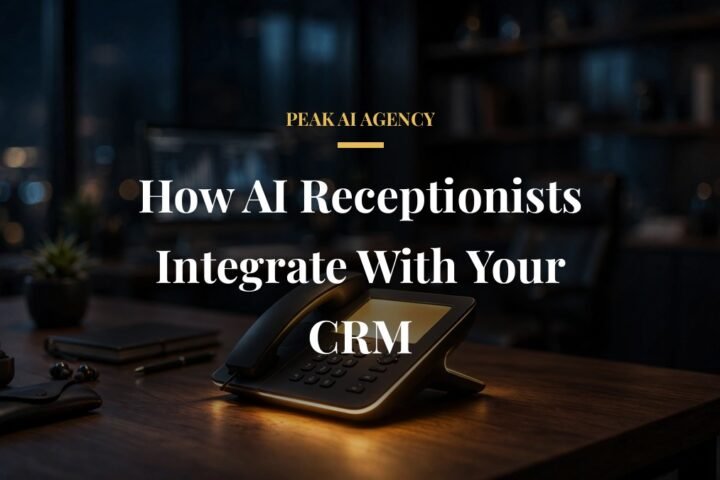 AI receptionist CRM integration with HubSpot and Salesforce