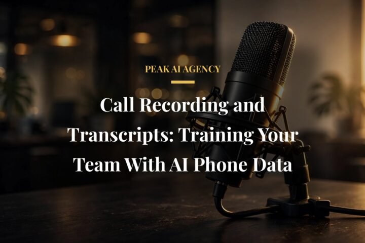 AI receptionist call recording and transcripts for team training