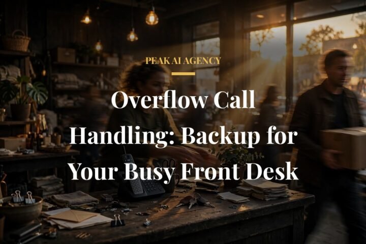 AI receptionist overflow call handling for busy front desk