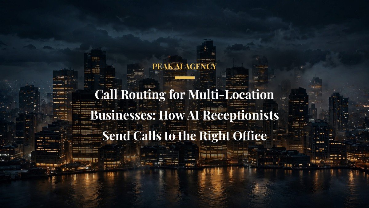 Call Routing for Multi-Location Businesses: How AI Receptionists Send Calls to the Right Office