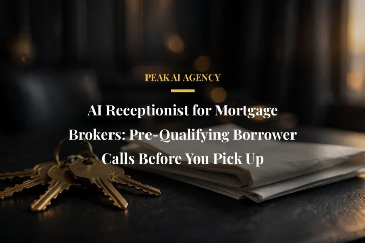 AI Receptionist for Mortgage Brokers: Pre-Qualifying Borrower Calls Before You Pick Up