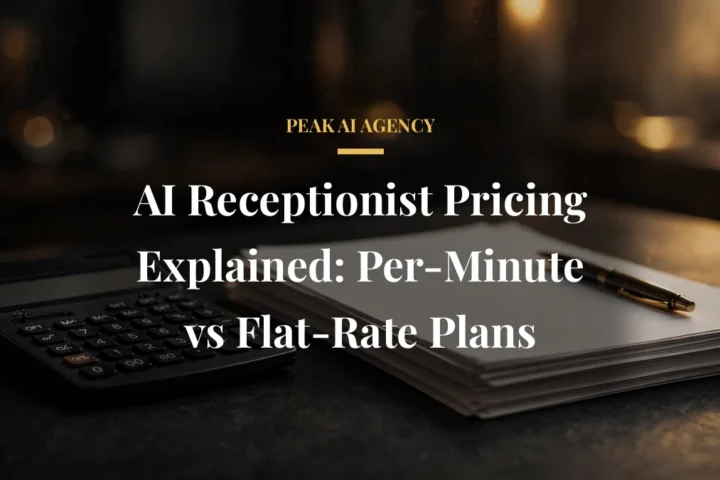 AI Receptionist Pricing Explained: Per-Minute vs Flat-Rate Plans
