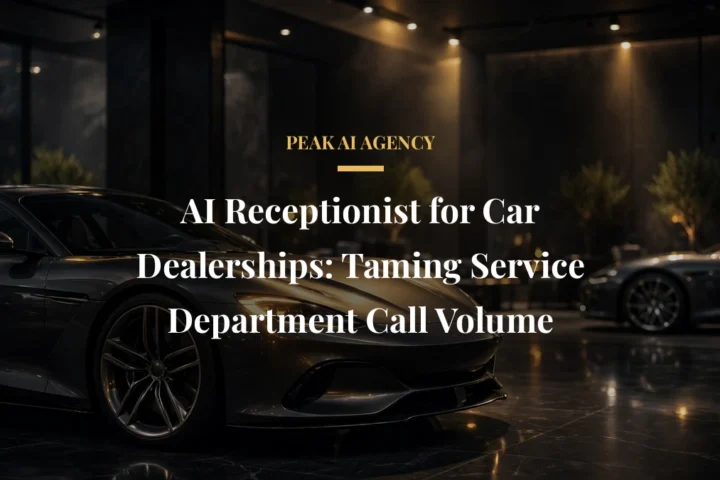 AI Receptionist for Car Dealerships: Taming Service Department Call Volume