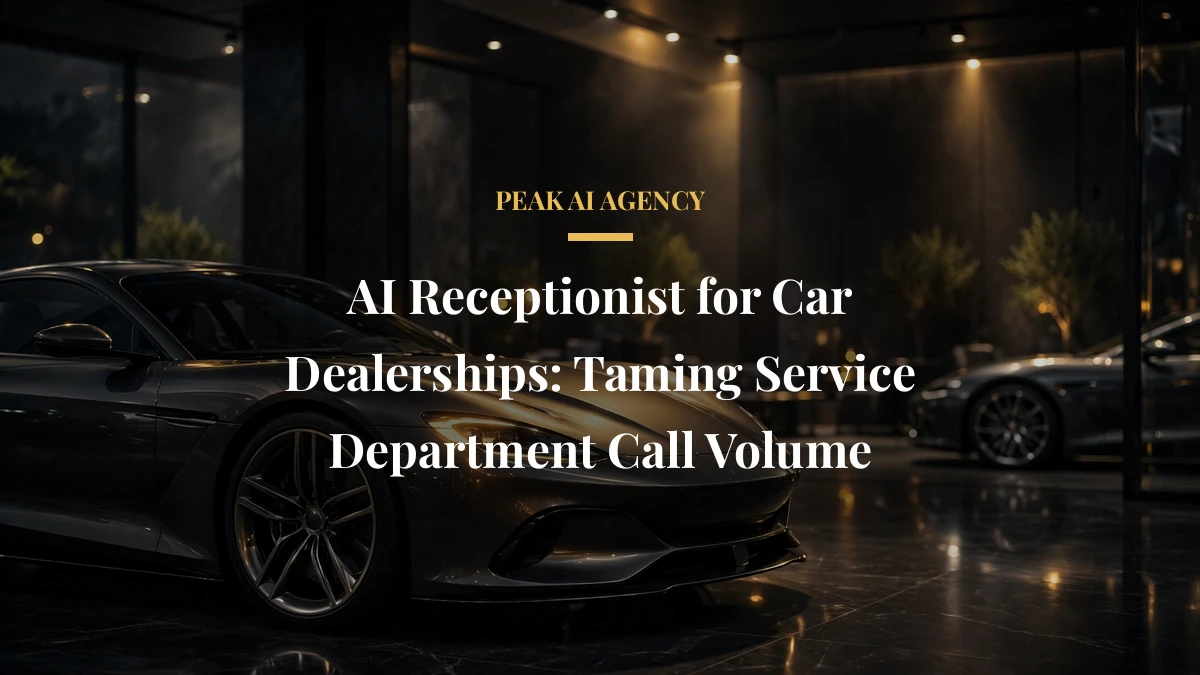 AI Receptionist for Car Dealerships: Taming Service Department Call Volume
