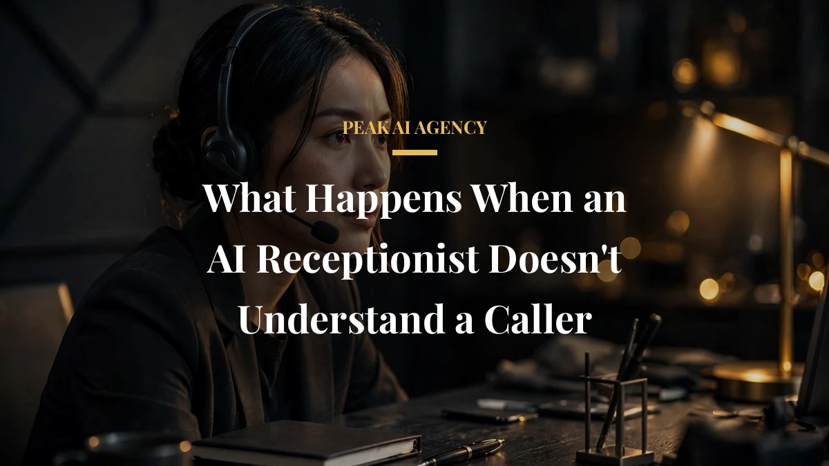 What Happens When an AI Receptionist Doesn’t Understand a Caller