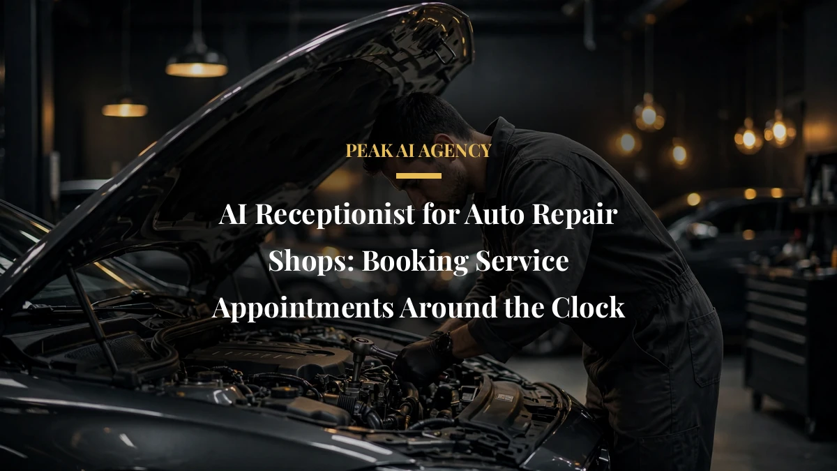 AI Receptionist for Auto Repair Shops: Booking Service Appointments Around the Clock