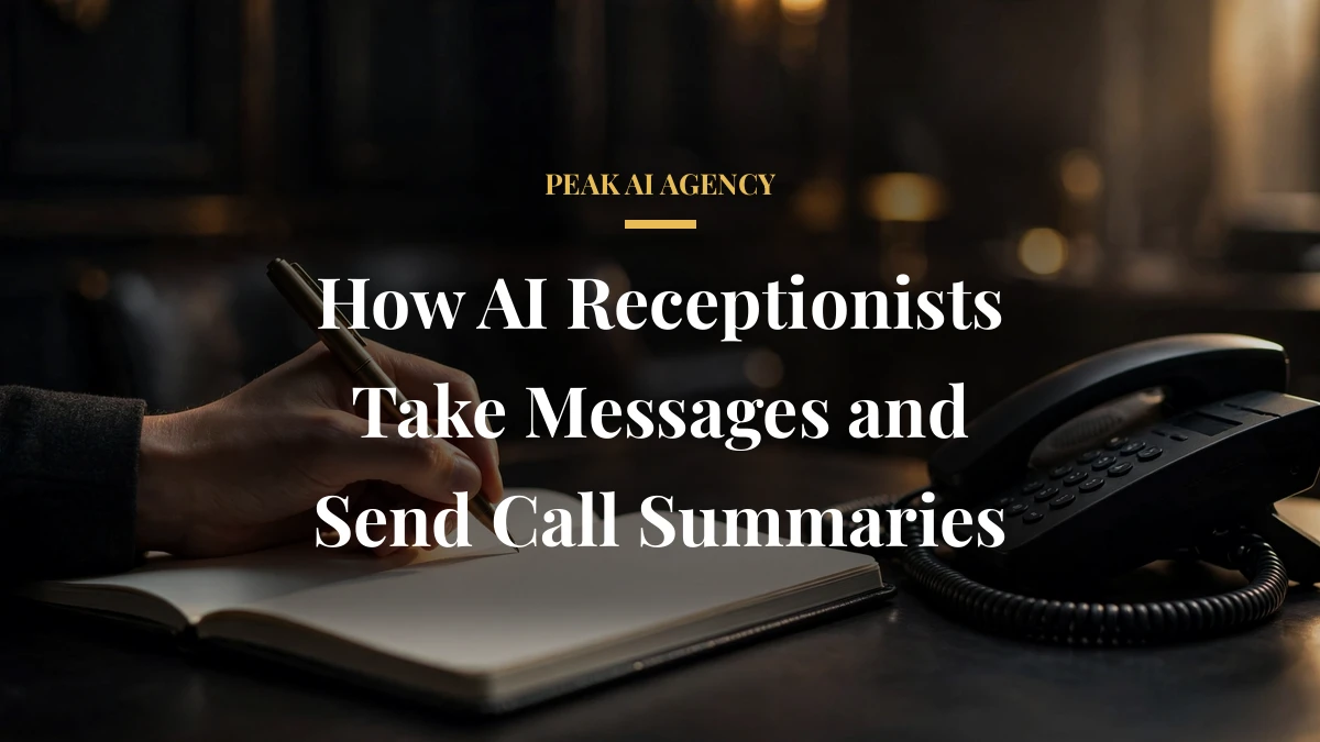 How AI Receptionists Take Messages and Send Call Summaries