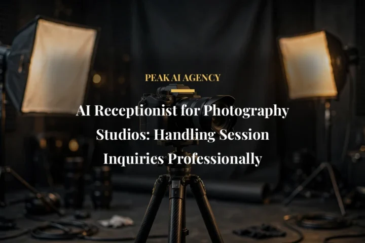 AI Receptionist for Photography Studios: Handling Session Inquiries Professionally
