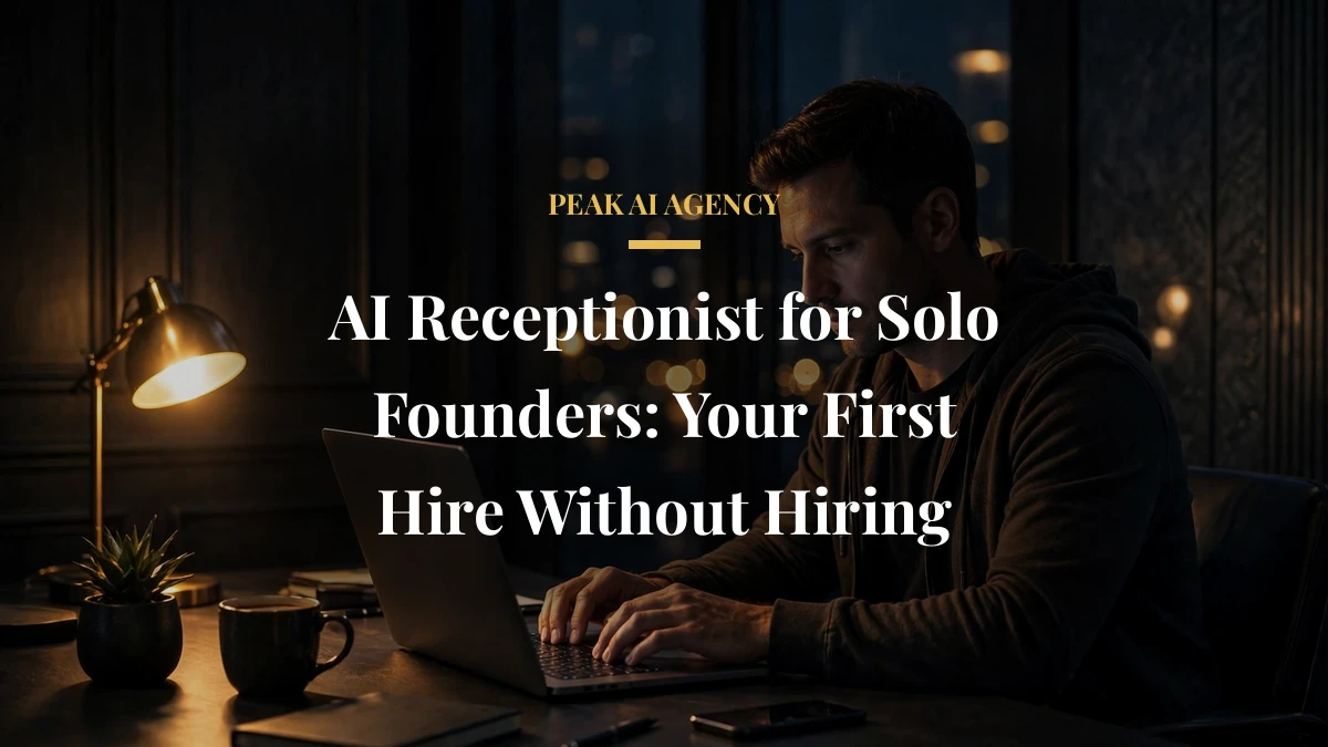 AI Receptionist for Solo Founders: Your First Hire Without Hiring