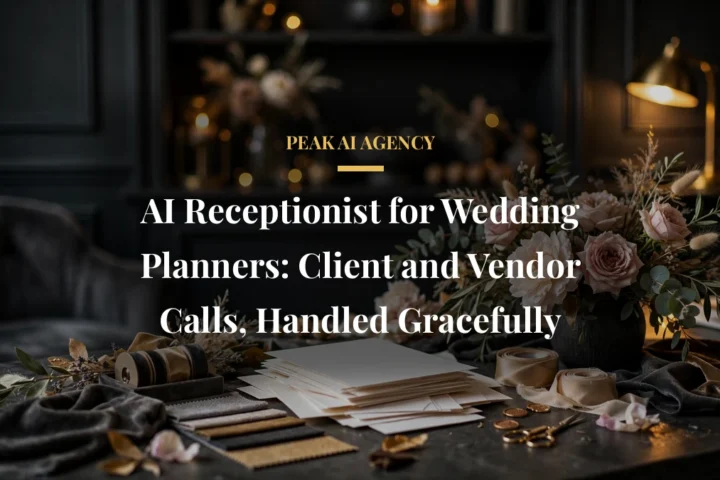 AI Receptionist for Wedding Planners: Client and Vendor Calls, Handled Gracefully