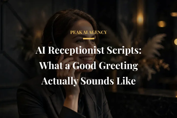 AI Receptionist Scripts: What a Good Greeting Actually Sounds Like