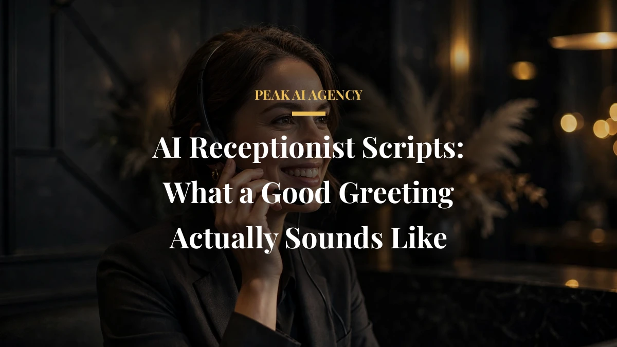 AI Receptionist Scripts: What a Good Greeting Actually Sounds Like