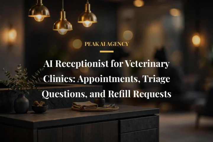AI Receptionist for Veterinary Clinics: Appointments, Triage Questions, and Refill Requests