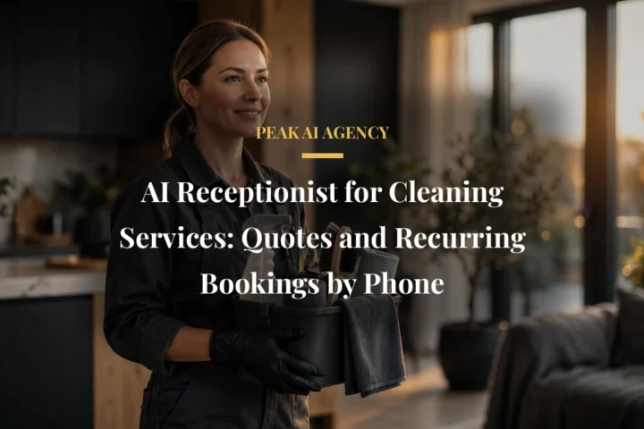 AI Receptionist for Cleaning Services: Quotes and Recurring Bookings by Phone