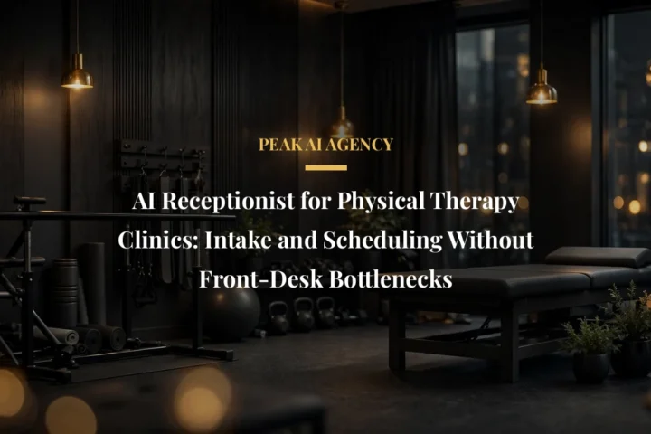 AI Receptionist for Physical Therapy Clinics: Intake and Scheduling Without Front-Desk Bottlenecks