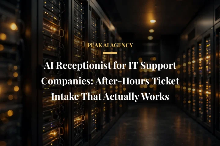 AI Receptionist for IT Support Companies: After-Hours Ticket Intake That Actually Works