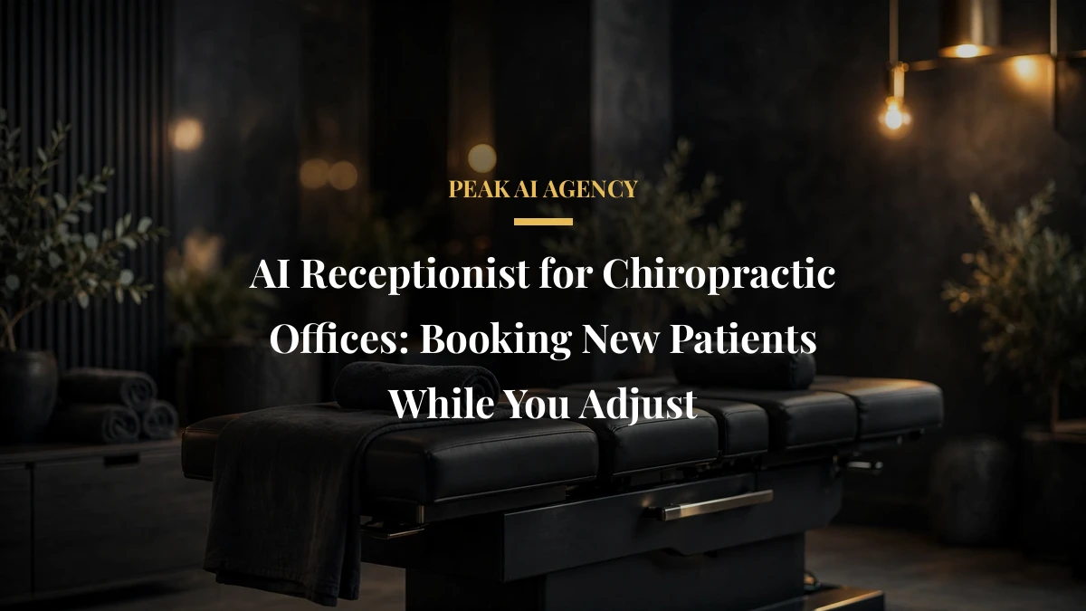 AI Receptionist for Chiropractic Offices: Booking New Patients While You Adjust