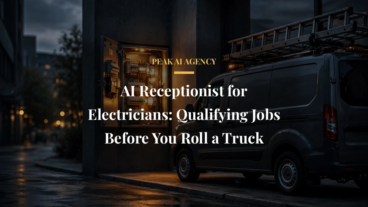 AI Receptionist for Electricians: Qualifying Jobs Before You Roll a Truck
