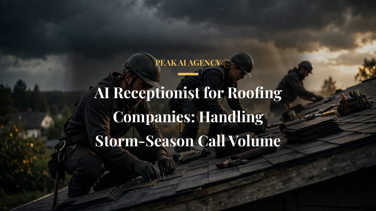 AI Receptionist for Roofing Companies: Handling Storm-Season Call Volume