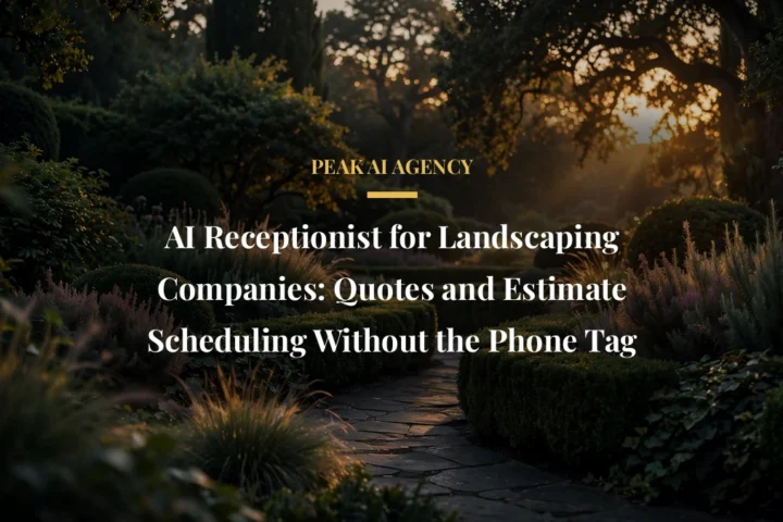 AI Receptionist for Landscaping Companies: Quotes and Estimate Scheduling Without the Phone Tag