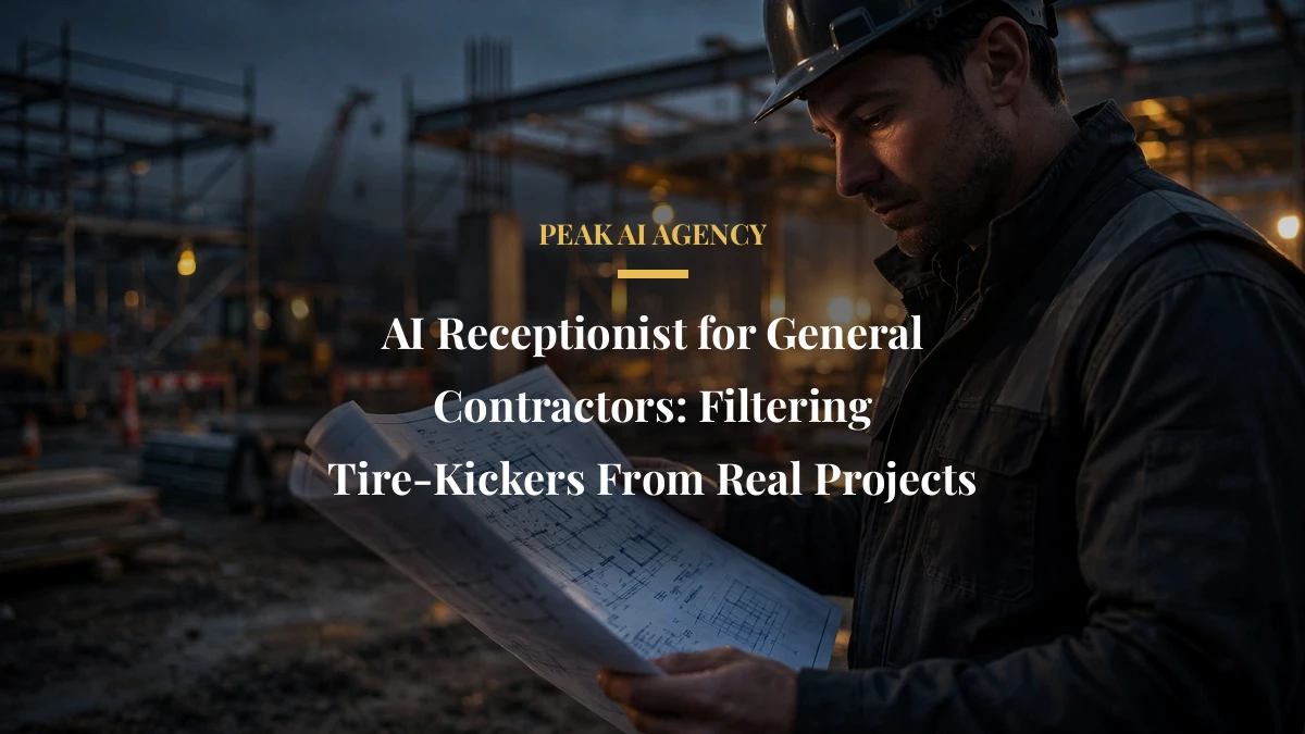 AI Receptionist for General Contractors: Filtering Tire-Kickers From Real Projects