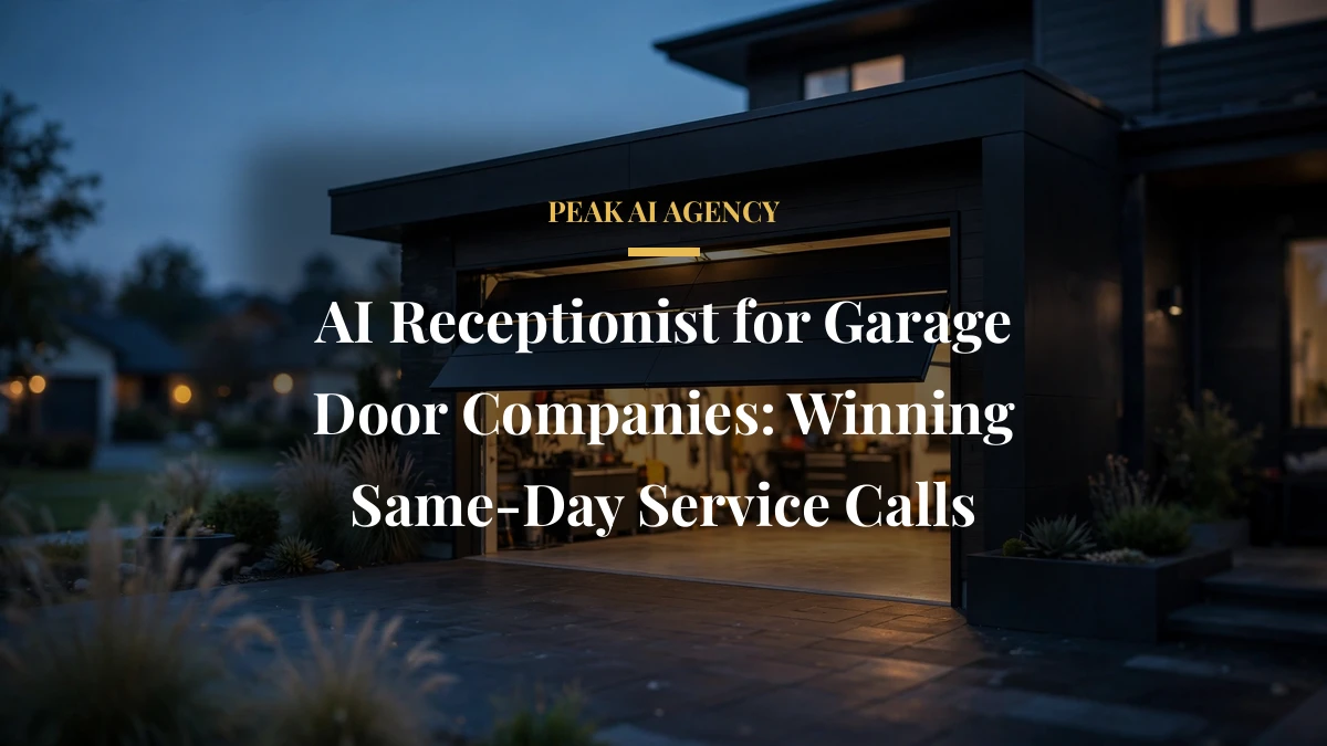 AI Receptionist for Garage Door Companies: Winning Same-Day Service Calls