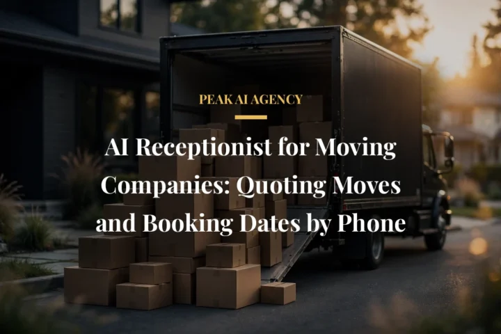 AI Receptionist for Moving Companies: Quoting Moves and Booking Dates by Phone