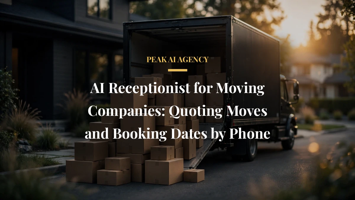 AI Receptionist for Moving Companies: Quoting Moves and Booking Dates by Phone