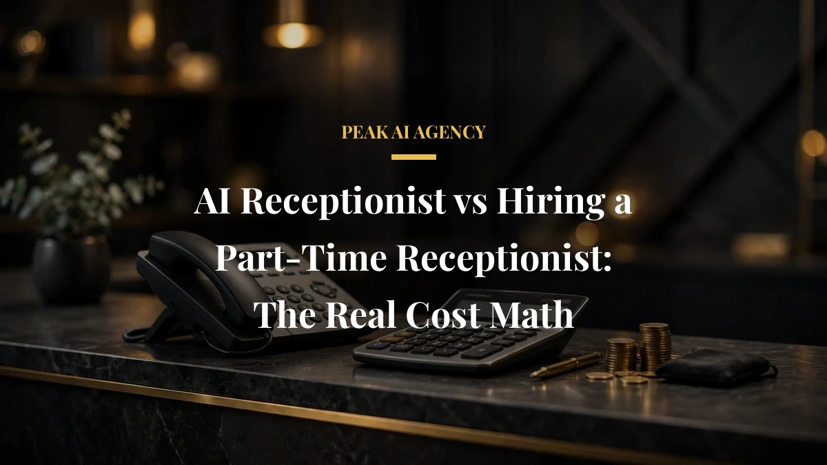 AI Receptionist vs Hiring a Part-Time Receptionist: The Real Cost Math